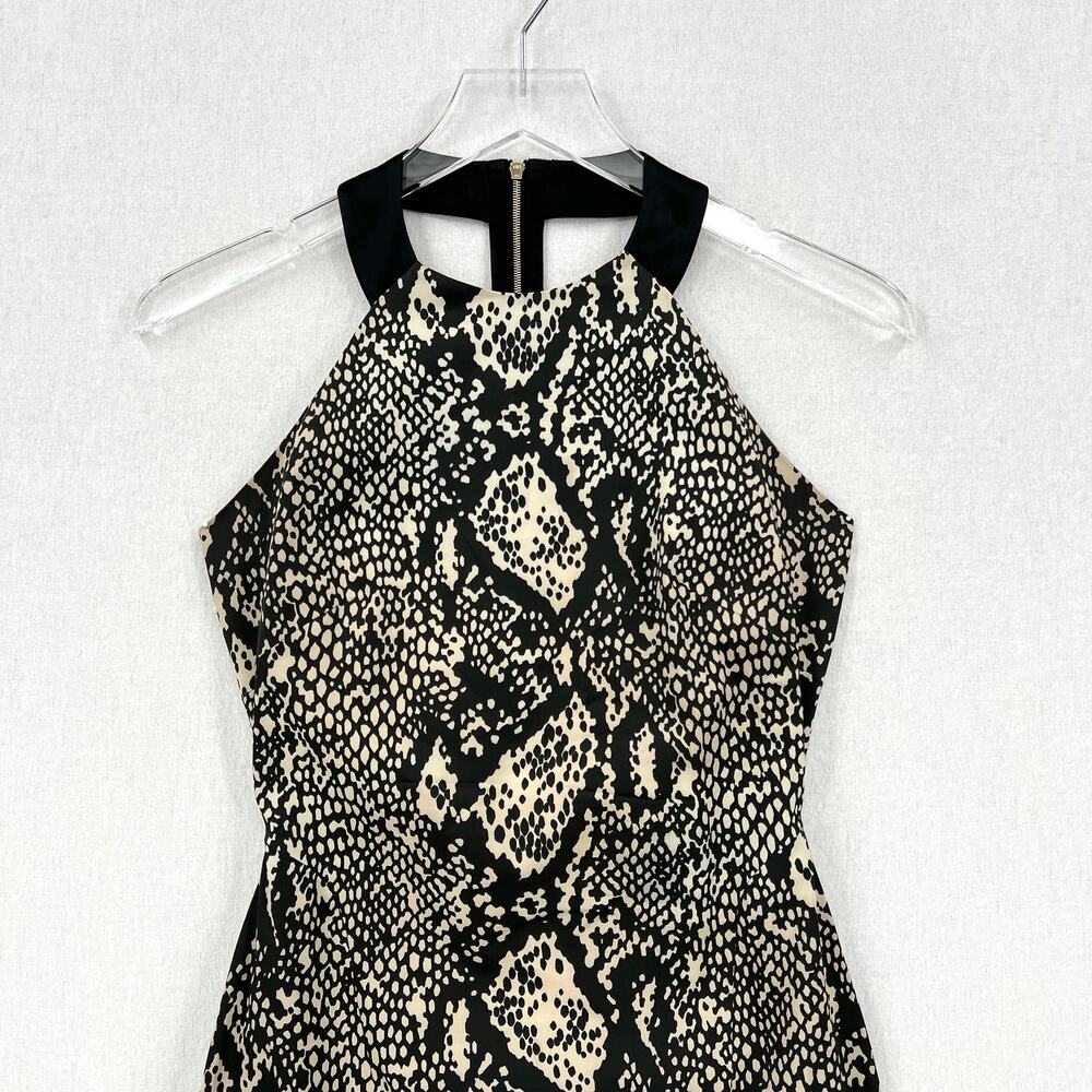 Karen Millen Python Printed Halter Sheath Dress W… - image 3